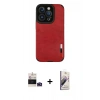 MARSİLYAN™- iPhone 14 Pro Max Kılıf Doruk Asil Koleksiyonu - Siyah Bilvis 3D Mat Cam Ekran Koruyucu + Bilvis Titan Kamera Lens - DNMR