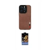 MARSİLYAN™- iPhone 14 Pro Max Kılıf Doruk Asil Koleksiyonu - Siyah Buffer Hayalet Cam Ekran Koruyucu
