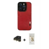 MARSİLYAN™- iPhone 14 Pro Max Kılıf Doruk Asil Koleksiyonu - Siyah Mat Seramik Nano Ekran Koruyucu + Raze Metal Kamera Lens - GD