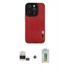 MARSİLYAN™- iPhone 14 Pro Max Kılıf Doruk Asil Koleksiyonu - Siyah Polymer Nano Ekran Koruyucu + Bilvis Titan Kamera Lens - GS