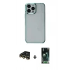 MARSİLYAN™- iPhone 14 Pro Max Kılıf Doruk Doku Prime - Şeffaf 360 Full Body Arka Koruyucu + Raze Metal Kamera Lens - GD