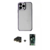 MARSİLYAN™- iPhone 14 Pro Max Kılıf Doruk Doku Prime - Şeffaf 360 Full Body Arka Koruyucu + Raze Metal Kamera Lens - GD
