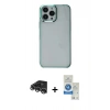 MARSİLYAN™- iPhone 14 Pro Max Kılıf Doruk Doku Prime - Şeffaf Royal Nano Ekran Koruyucu + Raze Metal Kamera Lens - GS