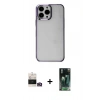 MARSİLYAN™- iPhone 14 Pro Max Kılıf Doruk Doku Prime - Siyah 360 Mat Full Body Arka Koruyucu + Bilvis Titan Kamera Lens - GD