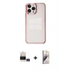 MARSİLYAN™- iPhone 14 Pro Max Kılıf Doruk Doku Prime - Siyah Bilvis 3D Mat Cam Ekran Koruyucu + Bilvis Titan Kamera Lens - GD