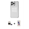 MARSİLYAN™- iPhone 14 Pro Max Kılıf Doruk Doku Prime - Siyah Joko 5D Cam + Bilvis Titan Kamera Lens - GS