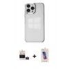 MARSİLYAN™- iPhone 14 Pro Max Kılıf Doruk Doku Prime - Siyah Joko 5D Cam + Bilvis Titan Kamera Lens - GD
