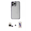MARSİLYAN™- iPhone 14 Pro Max Kılıf Doruk Doku Prime - Siyah Joko 5D Cam + Bilvis Titan Kamera Lens - GD