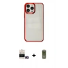 MARSİLYAN™- iPhone 14 Pro Max Kılıf Doruk Doku Prime - Siyah Joko Magic 5D Hayalet Cam + Bilvis Titan Kamera Lens - GD