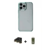 MARSİLYAN™- iPhone 14 Pro Max Kılıf Doruk Doku Prime - Siyah Joko Magic 5D Hayalet Cam + Raze Metal Kamera Lens - GD