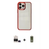 MARSİLYAN™- iPhone 14 Pro Max Kılıf Doruk Doku Prime - Siyah Joko Magic 5D Hayalet Cam + Bilvis Titan Kamera Lens - SH