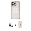 MARSİLYAN™- iPhone 14 Pro Max Kılıf Doruk Doku Prime - Siyah Mat Seramik Nano Ekran Koruyucu + Bilvis Titan Kamera Lens - GS
