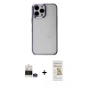 MARSİLYAN™- iPhone 14 Pro Max Kılıf Doruk Doku Prime - Siyah Mat Seramik Nano Ekran Koruyucu + Bilvis Titan Kamera Lens - GS