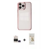 MARSİLYAN™- iPhone 14 Pro Max Kılıf Doruk Doku Prime - Siyah Mat Seramik Nano Ekran Koruyucu + Bilvis Titan Kamera Lens - SH
