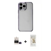 MARSİLYAN™- iPhone 14 Pro Max Kılıf Doruk Doku Prime - Siyah Mat Seramik Nano Ekran Koruyucu + Bilvis Titan Kamera Lens - SH