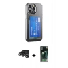MARSİLYAN™- iPhone 14 Pro Max Kılıf Doruk Klasik Koleksiyonu - Şeffaf 360 Full Body Arka Koruyucu + Raze Metal Kamera Lens - GS