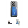 MARSİLYAN™- iPhone 14 Pro Max Kılıf Doruk Klasik Koleksiyonu - Şeffaf Royal Nano Ekran Koruyucu + Bilvis Titan Kamera Lens - SH