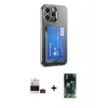 MARSİLYAN™- iPhone 14 Pro Max Kılıf Doruk Klasik Koleksiyonu - Siyah 360 Mat Full Body Arka Koruyucu + Bilvis Titan Kamera Lens - DNMR
