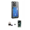 MARSİLYAN™- iPhone 14 Pro Max Kılıf Doruk Klasik Koleksiyonu - Siyah 360 Mat Full Body Arka Koruyucu + Bilvis Titan Kamera Lens - SH