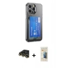MARSİLYAN™- iPhone 14 Pro Max Kılıf Doruk Klasik Koleksiyonu - Siyah 6D Mat Seramik Hayalet Nano Ekran Koruyucu + Raze Metal Kamera Lens - GD