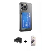 MARSİLYAN™- iPhone 14 Pro Max Kılıf Doruk Klasik Koleksiyonu - Siyah Bilvis 3D Mat Cam Ekran Koruyucu + Raze Metal Kamera Lens - GS