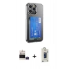 MARSİLYAN™- iPhone 14 Pro Max Kılıf Doruk Klasik Koleksiyonu - Siyah Bilvis Hayalet Cam Ekran Koruyucu + Bilvis Titan Kamera Lens - DNMR