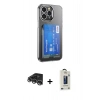 MARSİLYAN™- iPhone 14 Pro Max Kılıf Doruk Klasik Koleksiyonu - Siyah Bilvis Hayalet Cam Ekran Koruyucu + Raze Metal Kamera Lens - GS