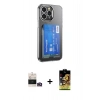 MARSİLYAN™- iPhone 14 Pro Max Kılıf Doruk Klasik Koleksiyonu - Siyah Buffer Cam Ekran Koruyucu + Bilvis Titan Kamera Lens - GD