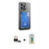 MARSİLYAN™- iPhone 14 Pro Max Kılıf Doruk Klasik Koleksiyonu - Siyah Polymer Nano Ekran Koruyucu + Bilvis Titan Kamera Lens - GD