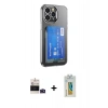 MARSİLYAN™- iPhone 14 Pro Max Kılıf Doruk Klasik Koleksiyonu - Siyah Polymer Nano Ekran Koruyucu + Bilvis Titan Kamera Lens - DNMR