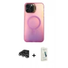 MARSİLYAN™- iPhone 14 Pro Max Kılıf Doruk Klasik Prime - Şeffaf Pasifik Cam Ekran Koruyucu + Raze Metal Kamera Lens - GS