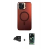 MARSİLYAN™- iPhone 14 Pro Max Kılıf Doruk Klasik Prime - Siyah 360 Mat Full Body Arka Koruyucu + Raze Metal Kamera Lens - GS