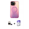 MARSİLYAN™- iPhone 14 Pro Max Kılıf Doruk Klasik Prime - Siyah Bilvis 5in1 3D Magic Cam Ekran Koruyucu + Bilvis Titan Kamera Lens - SH