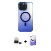 MARSİLYAN™- iPhone 14 Pro Max Kılıf Doruk Klasik Prime - Siyah Bilvis 5in1 5D Magic Hayalet Cam Ekran Koruyucu + Bilvis Titan Kamera Lens - GS