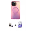 MARSİLYAN™- iPhone 14 Pro Max Kılıf Doruk Klasik Prime - Siyah Bilvis 5in1 5D Magic Hayalet Cam Ekran Koruyucu + Bilvis Titan Kamera Lens - GS