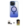 MARSİLYAN™- iPhone 14 Pro Max Kılıf Doruk Klasik Prime - Siyah Buffer Cam Ekran Koruyucu + Bilvis Titan Kamera Lens - GD