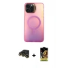 MARSİLYAN™- iPhone 14 Pro Max Kılıf Doruk Klasik Prime - Siyah Buffer Cam Ekran Koruyucu + Raze Metal Kamera Lens - GD