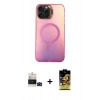 MARSİLYAN™- iPhone 14 Pro Max Kılıf Doruk Klasik Prime - Siyah Buffer Cam Ekran Koruyucu + Siyah Bilvis Titan Kamera Lens