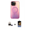 MARSİLYAN™- iPhone 14 Pro Max Kılıf Doruk Klasik Prime - Siyah Buffer Hayalet Cam Ekran Koruyucu + Bilvis Titan Kamera Lens - SH