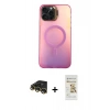 MARSİLYAN™- iPhone 14 Pro Max Kılıf Doruk Klasik Prime - Siyah Mat Seramik Nano Ekran Koruyucu + Raze Metal Kamera Lens - GD