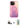 MARSİLYAN™- iPhone 14 Pro Max Kılıf Doruk Klasik Prime - Siyah Polymer Nano Ekran Koruyucu + Bilvis Titan Kamera Lens - SH
