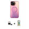 MARSİLYAN™- iPhone 14 Pro Max Kılıf Doruk Klasik Prime - Siyah Polymer Nano Ekran Koruyucu + Bilvis Titan Kamera Lens - GS