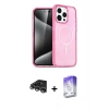 MARSİLYAN™- iPhone 14 Pro Max Kılıf Eksen Doku Koleksiyonu - Siyah Bilvis 5in1 3D Magic Cam Ekran Koruyucu + Raze Metal Kamera Lens - GS