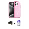 MARSİLYAN™- iPhone 14 Pro Max Kılıf Eksen Doku Koleksiyonu - Siyah Bilvis 5in1 3D Magic Cam Ekran Koruyucu + Raze Metal Kamera Lens - GD