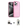 MARSİLYAN™- iPhone 14 Pro Max Kılıf Eksen Doku Koleksiyonu - Siyah Bilvis Hayalet Cam Ekran Koruyucu + Bilvis Titan Kamera Lens - GS