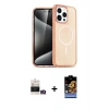MARSİLYAN™- iPhone 14 Pro Max Kılıf Eksen Doku Koleksiyonu - Siyah Buffer Hayalet Cam Ekran Koruyucu + Bilvis Titan Kamera Lens - GD