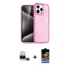 MARSİLYAN™- iPhone 14 Pro Max Kılıf Eksen Doku Koleksiyonu - Siyah Buffer Hayalet Cam Ekran Koruyucu + Bilvis Titan Kamera Lens - GD