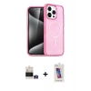 MARSİLYAN™- iPhone 14 Pro Max Kılıf Eksen Doku Koleksiyonu - Siyah Joko 5D Cam + Bilvis Titan Kamera Lens - GS
