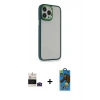 MARSİLYAN™- iPhone 14 Pro Max Kılıf Eksen Doku Prime - Siyah 18D Cam Ekran Koruyucu + Bilvis Titan Kamera Lens - DNMR