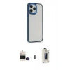 MARSİLYAN™- iPhone 14 Pro Max Kılıf Eksen Doku Prime - Siyah Bilvis Hayalet Cam Ekran Koruyucu + Bilvis Titan Kamera Lens - SH